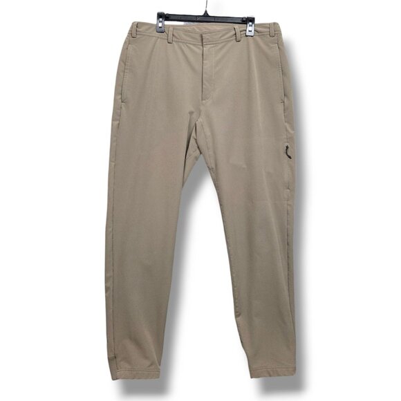Mack Weldon Radius Flex Jogger Mens XL MISSING BUTTON Walnut Heather Pants - Picture 1 of 10